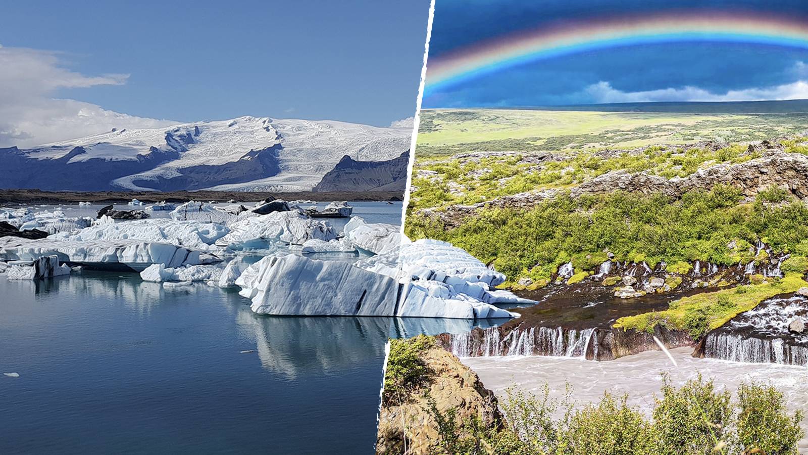 5-day Summer tour with glacier lagoon and sunny rocky plateau in iceland