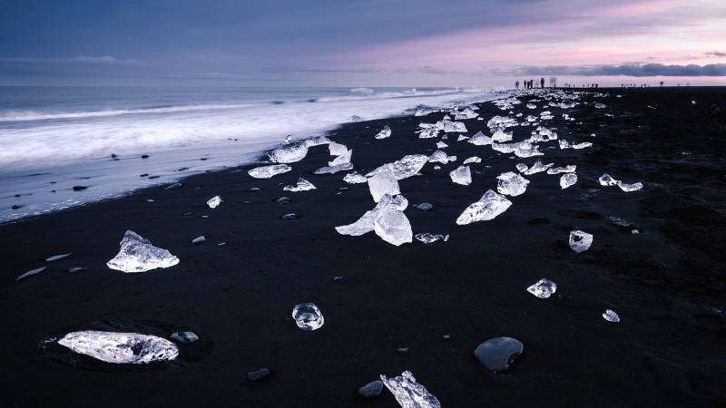 Diamond Beach at sunset