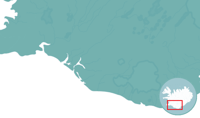 Iceland South Coast Map