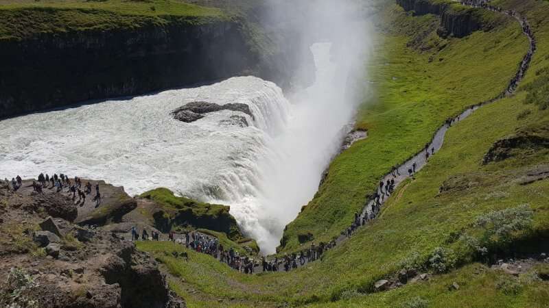 Gullfoss waterfall on Golden Circle