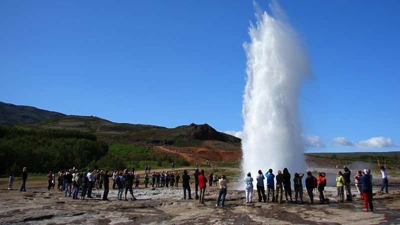 Erupting Geyser at Haukadallur