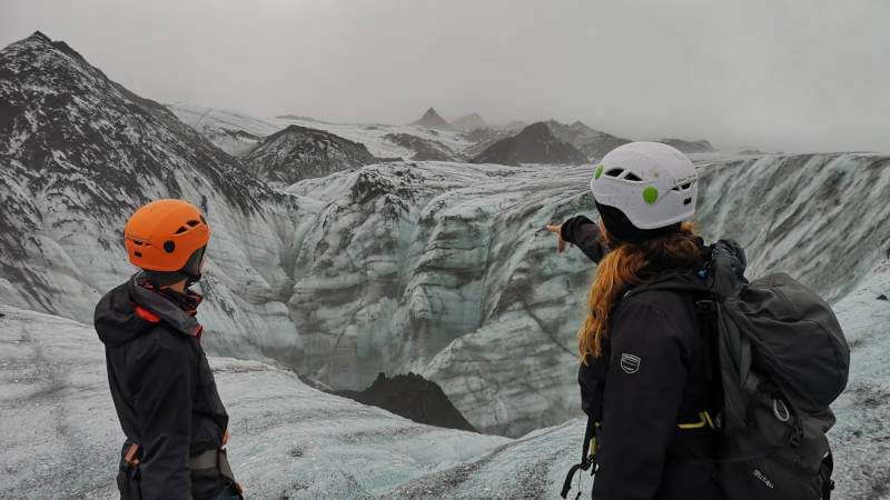 Glacier Hike, hikers exploring the glacier