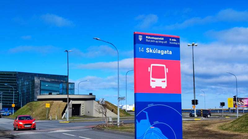 Bus Stop 14 - Skúlagata with Harpa