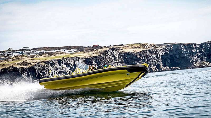Rib Safari fast yellow boat