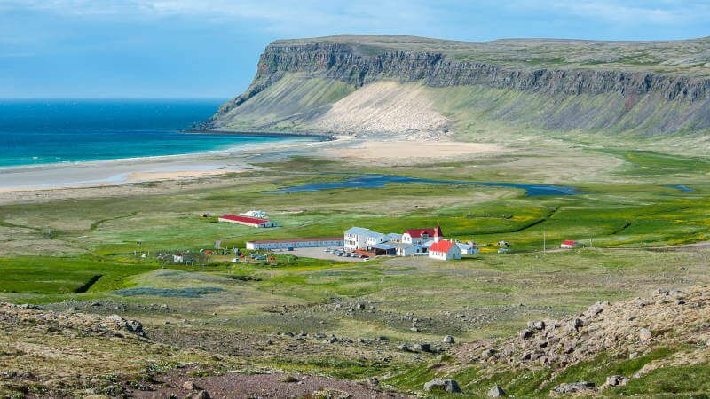 Breiðavik Hotel during Westfjords Tours
