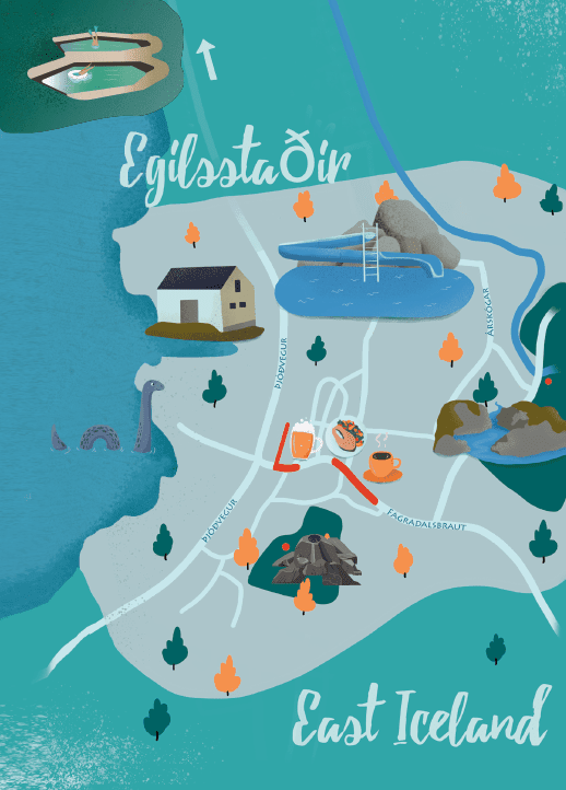 Egilsstaðir Map