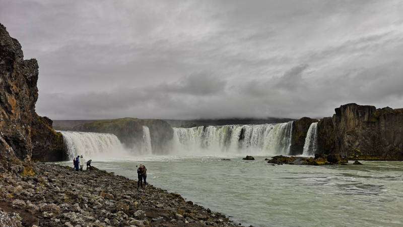 Góðafoss waterfalls in Iceland, ring road tour in iceland