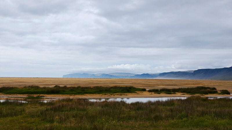 Raudisandur Westfjords with mountains