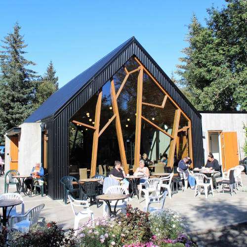 Botanical Garden Akureyri with beautiful coffee place