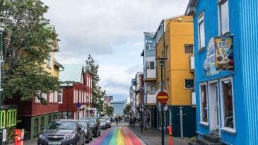 Overnight stay Reykjavík view on Klapparstigur street